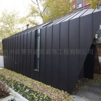 別墅金屬屋面 鋁鎂錳矮立邊屋面系統 立邊咬合防水屋面板