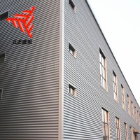 0.9mm氟碳漆鋁鎂錳波紋板836外墻面金屬瓦楞板
