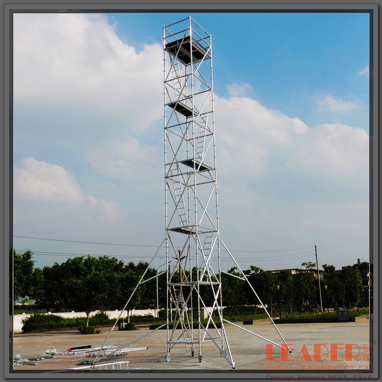 14m作業(yè)鋁合金腳手架 (2)