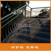 煙臺公園河道護(hù)欄 景觀橋梁304不銹鋼碳鋼欄桿 龍橋廠