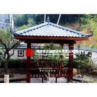 仿古樹脂瓦搭建四角亭、六角亭應(yīng)用效果更好
